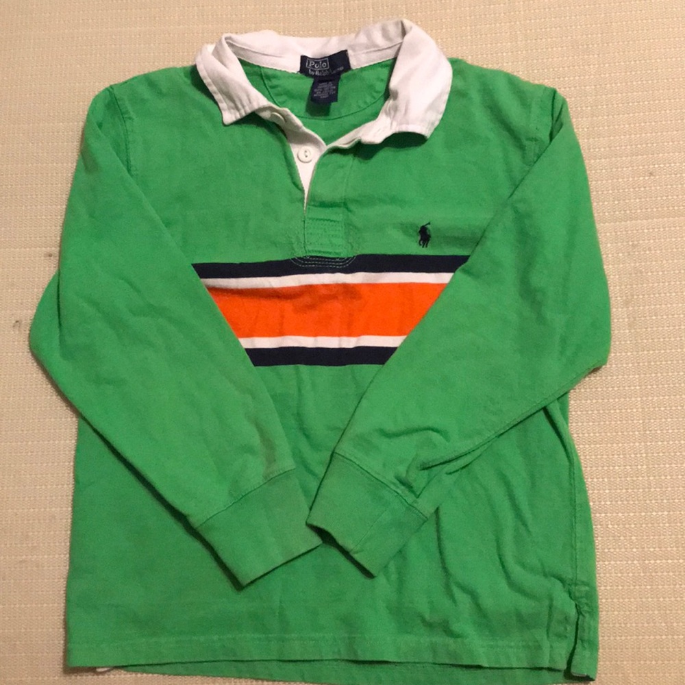 Boys polo long sleeve shirt